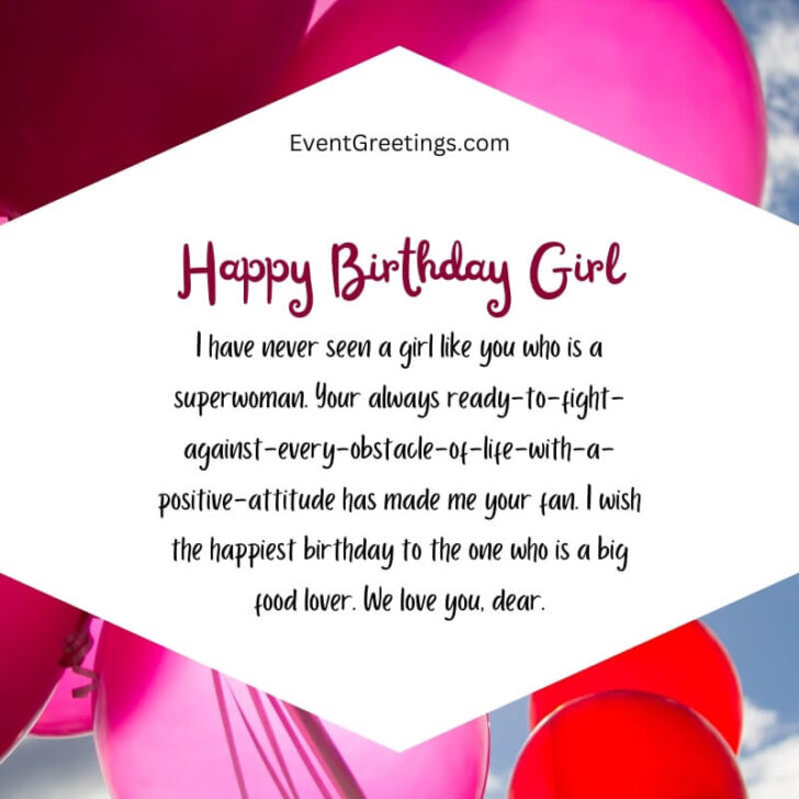 75 Cute Happy Birthday Wishes For Girl To Feel Her Special