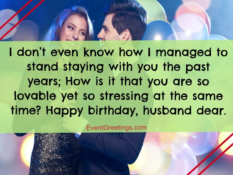 funny birthday wishes for husband