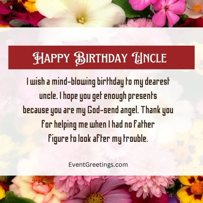 heart touching birthday wishes for my uncle