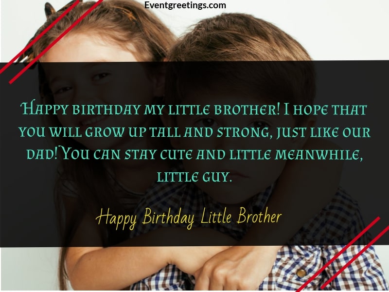 Как поздравить с днем ​​рождения младшего брата