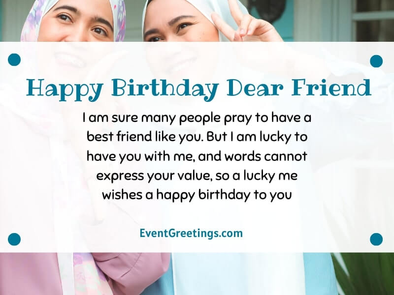 Cute birthday wishes for best friend female