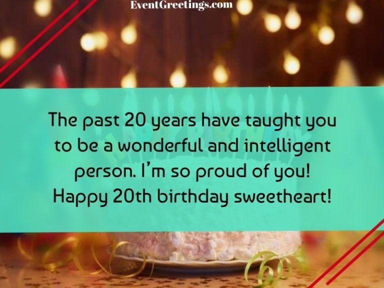 50 Amazing Happy 20th Birthday Quotes To Wish Dearest Person