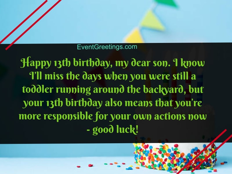 Happy 13th Birthday Son