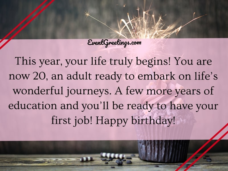 20th Birthday Quotes 