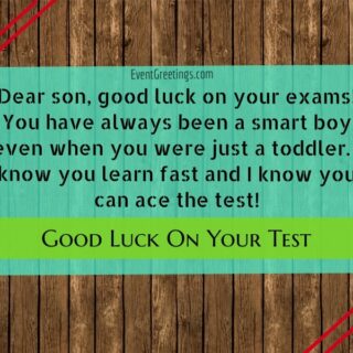 Good Luck On Your Test