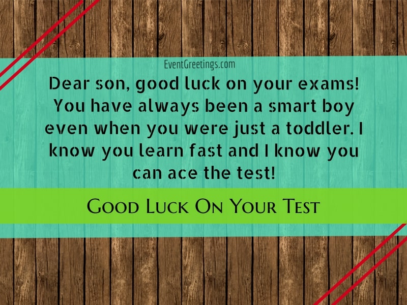 For wishing exams good luck someone How To
