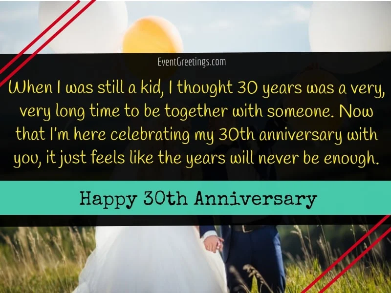 30th wedding anniversary