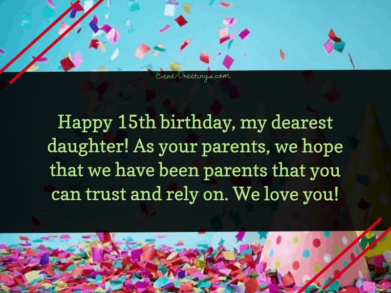 Happy 15th Birthday Daughter