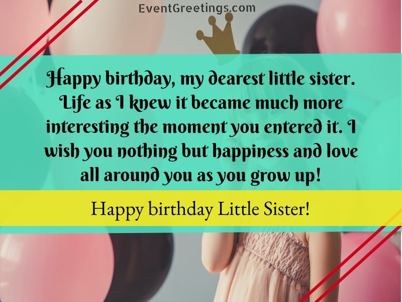 Birthday Wishes for Little Sister