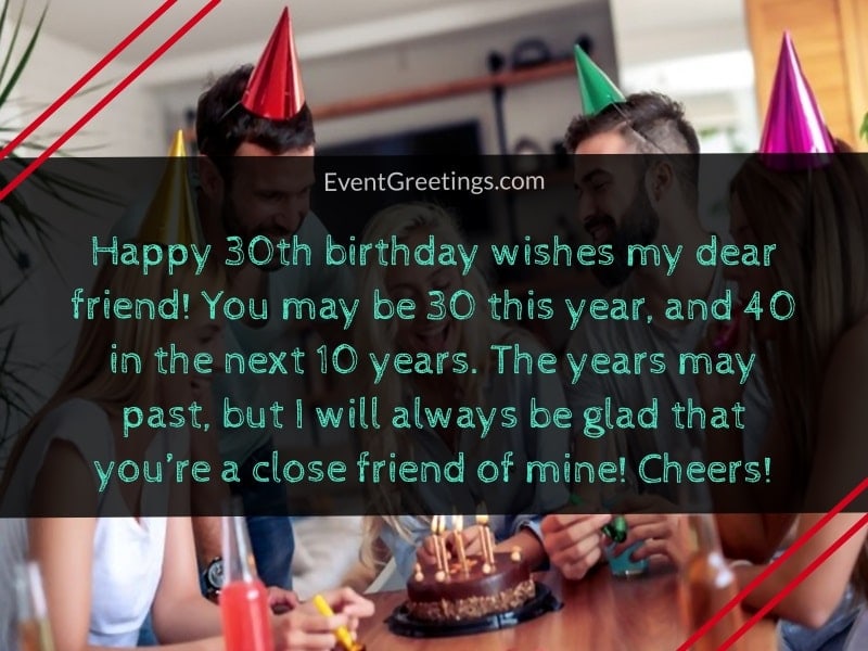 happy 30th birthday wishes friend