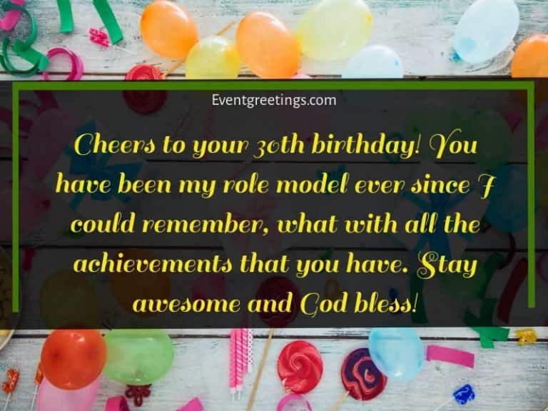 45 Best Happy 30th Birthday Quotes For Beloved One Events Greetings