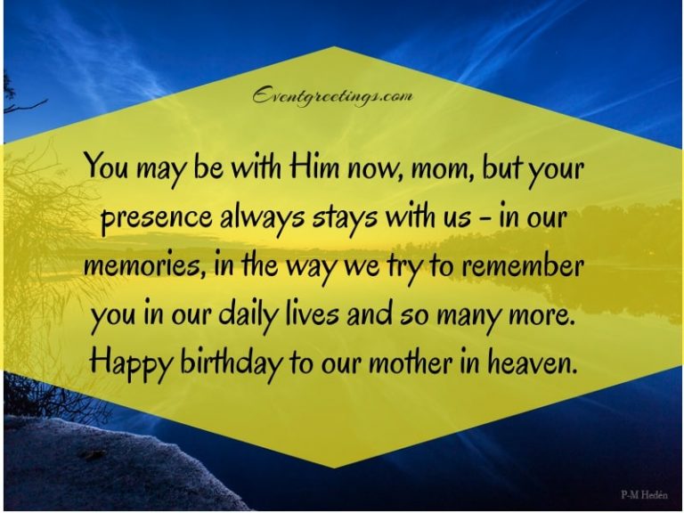 35 Best Happy Birthday In Heaven Mom Quotes With Images