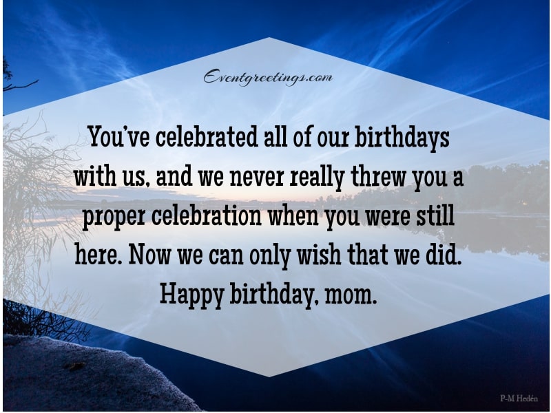 Birthday Wishes For Mom In Heaven