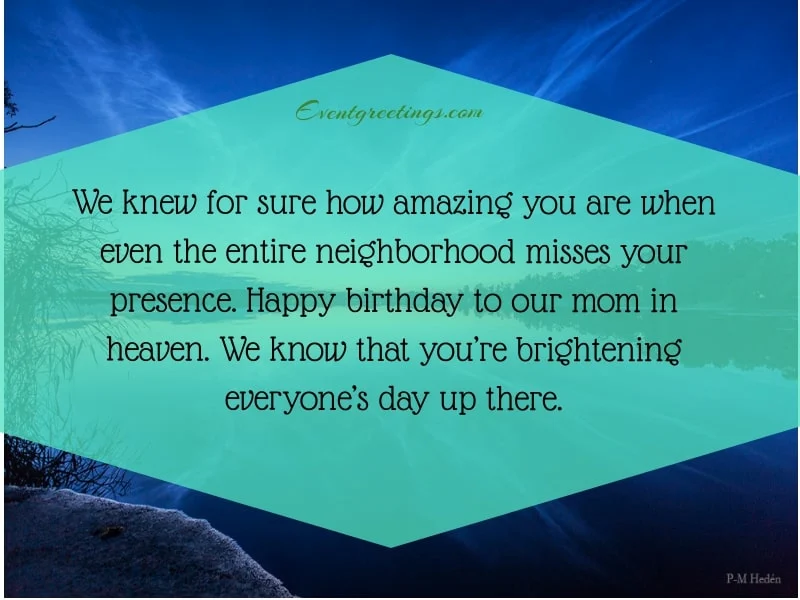 Happy Birthday In Heaven Mom Quotes
