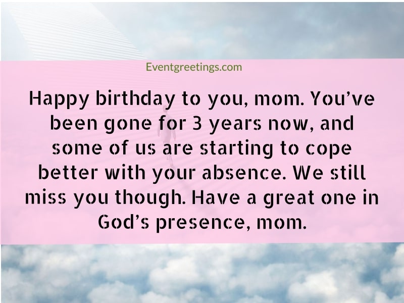 Happy Birthday In Heaven Mom