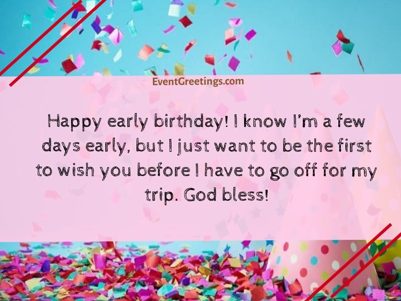 Early Birthday