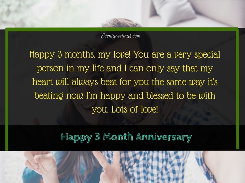 Dating of month 3 anniversary CALCULLA