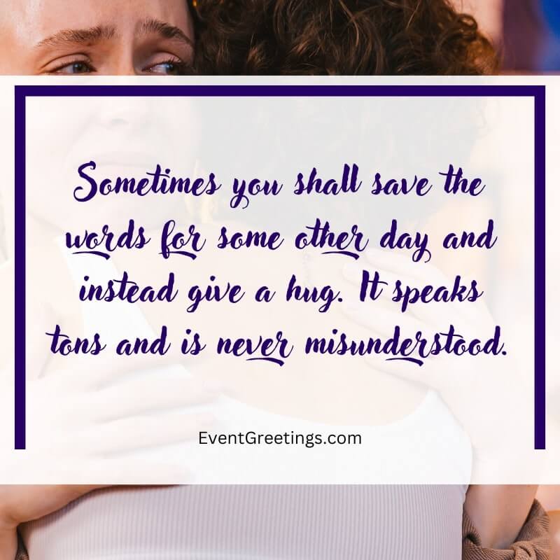 Romantic Quotes On Hugging