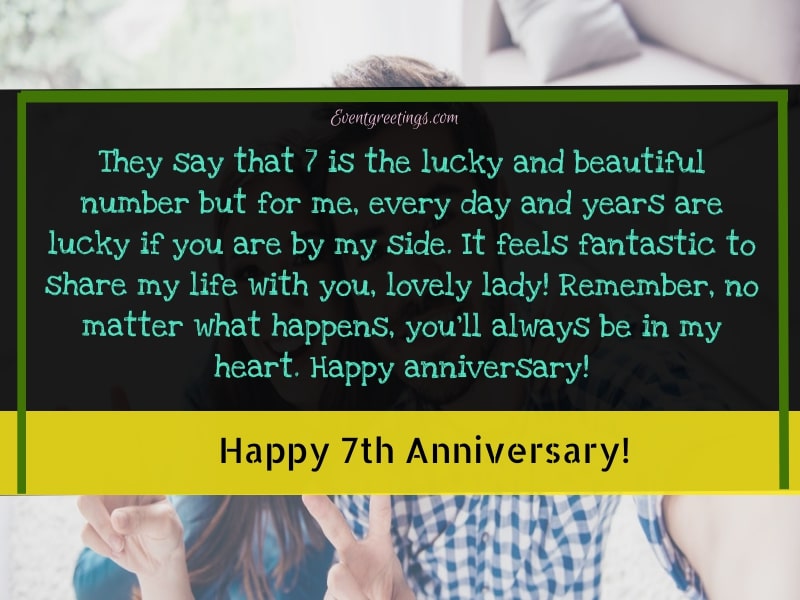 15 Awesome 7 Year Wedding Anniversary Quotes Events Greetings