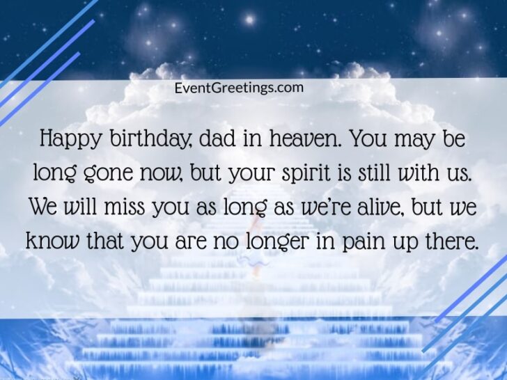 30 Best Happy Birthday Dad In Heaven- Quotes And Wishes