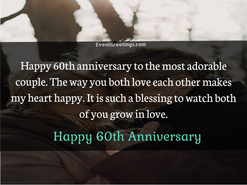 25 Amazing Happy 60th Wedding anniversary Wishes Events Greetings