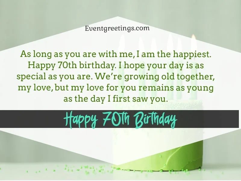 70th Birthday Wishes