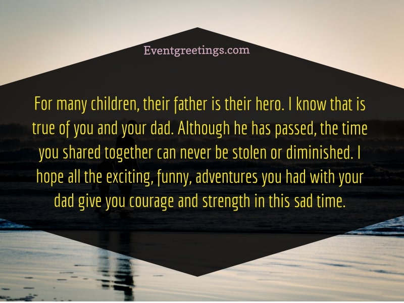Comforting Words For Death of a Father