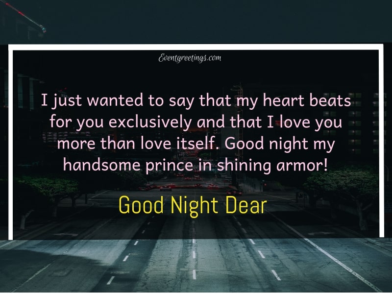 Night night my love
