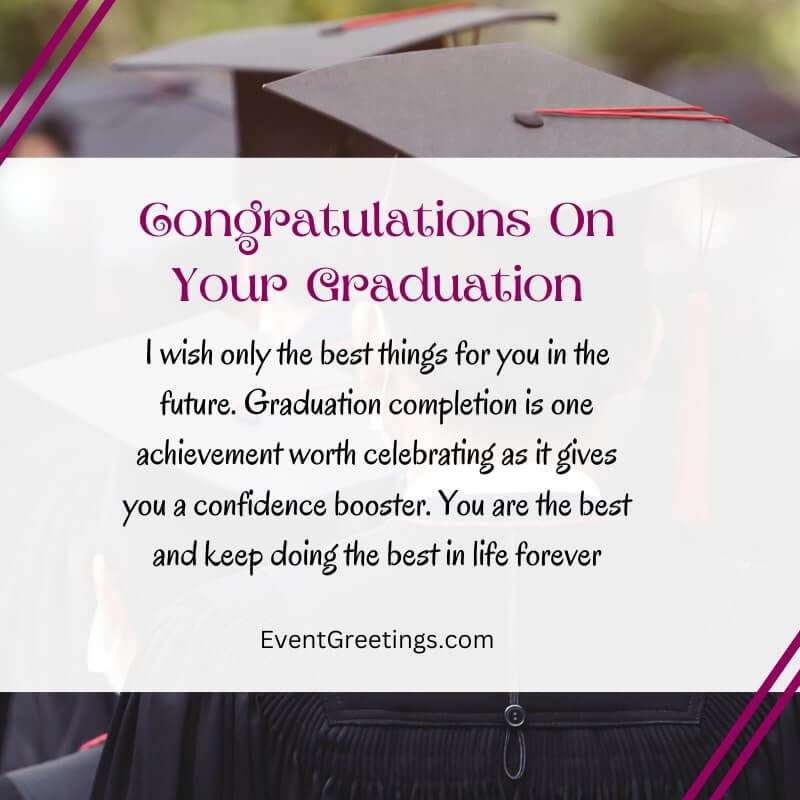 Graduation Congratulations Message