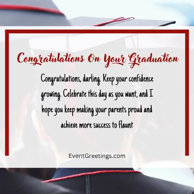Graduation Congratulations Message