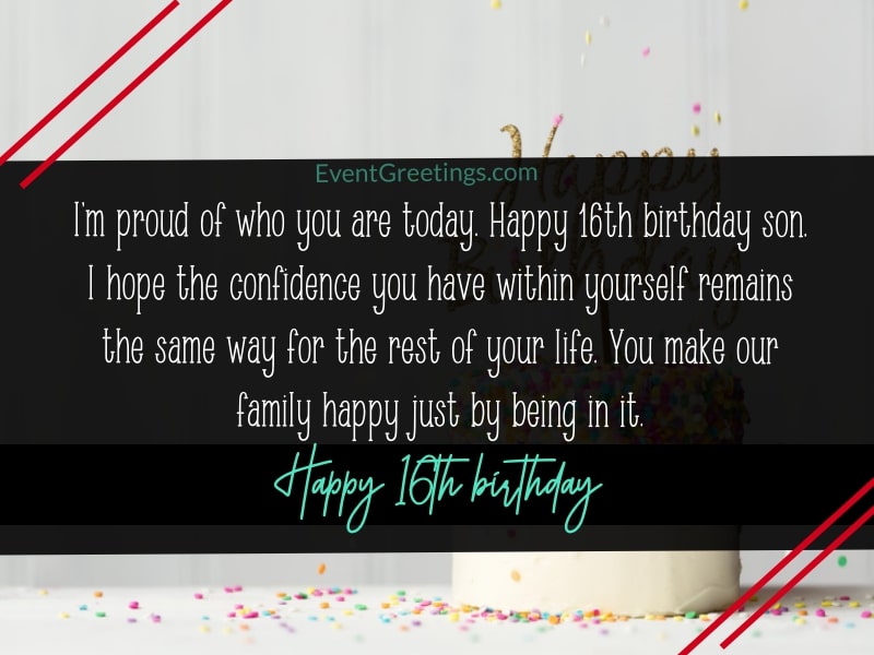 Happy 16th Birthday Wishes And Quotes Events Greetings