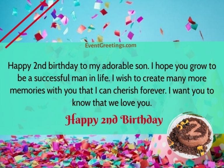 20 Best Happy 2nd birthday Wishes And Quotes Events Greetings