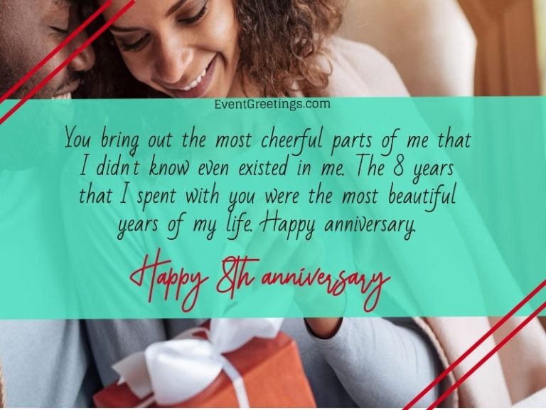 50 Exclusive 8 Year Wedding Anniversary Wishes And Quotes With Images