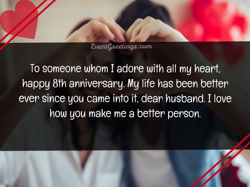 25 Exclusive 8 Year Wedding Anniversary Wishes And Quotes With Images