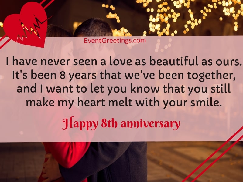 25 Exclusive 8 Year Wedding Anniversary Wishes And Quotes With Images