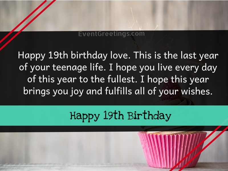 Happy 19th Birthday Wishes And Quotes Events Greetings