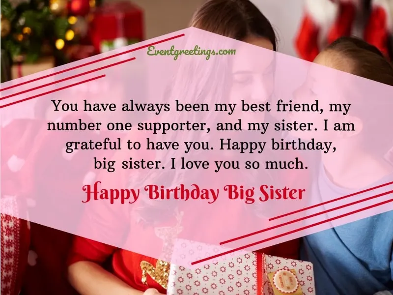 birthday greetings for elder sister