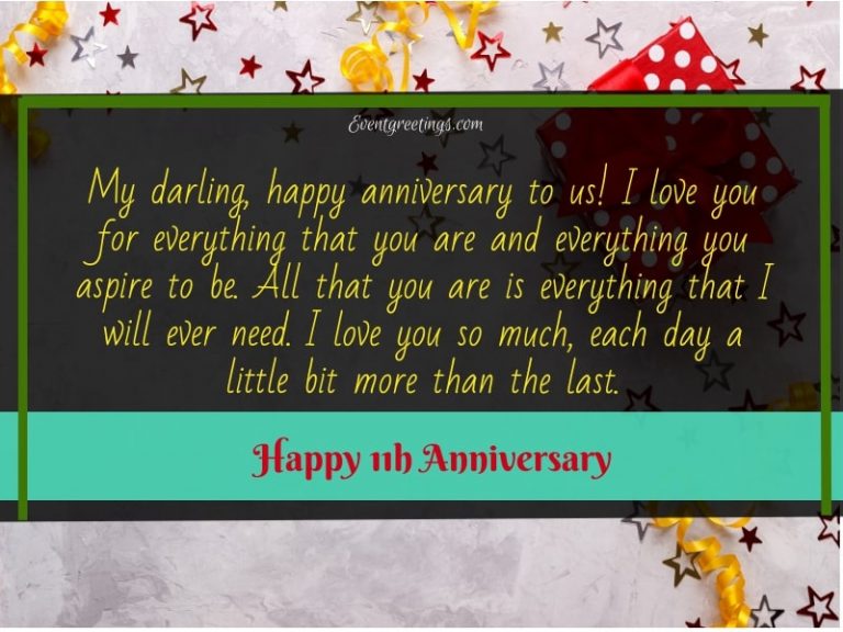 21 Exclusive 11 Year Anniversary Wishes – Events Greetings