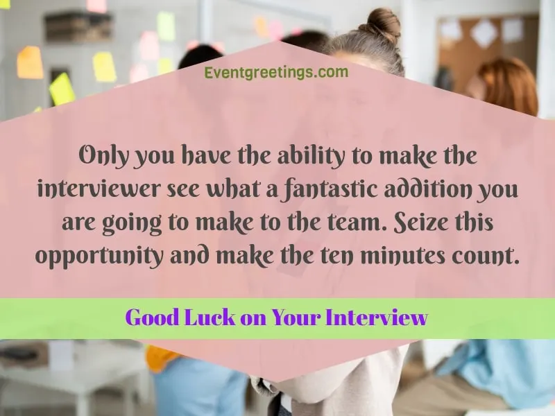 good luck wishes for your interview