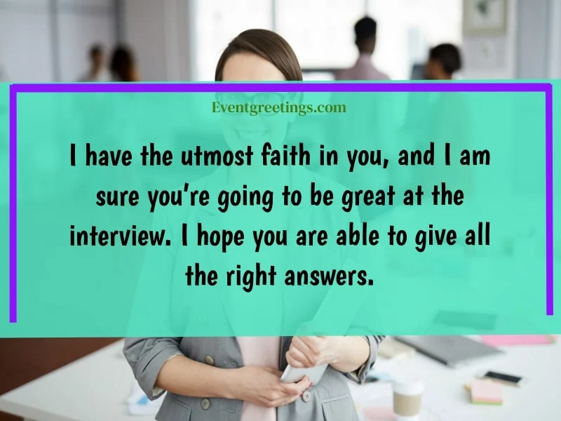 good luck on interview quotes