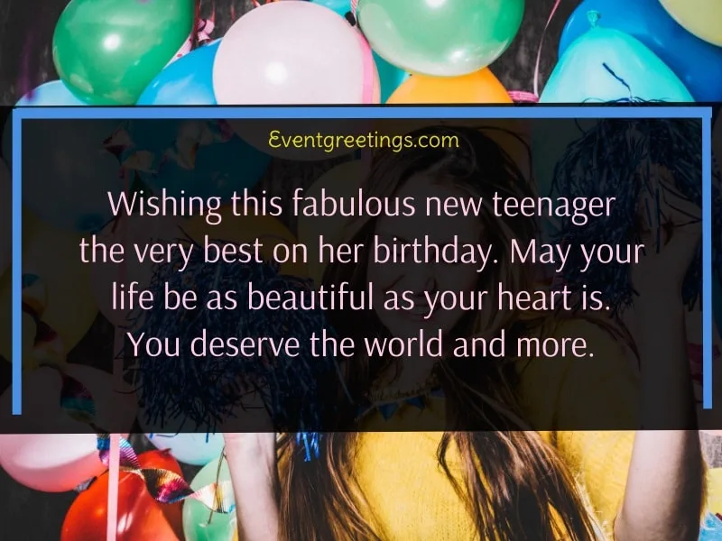 Teenage Birthday Wishes