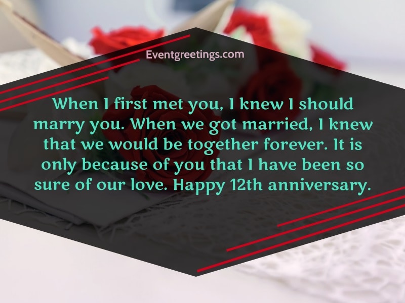 25 Happy 12 Year Anniversary Quotes And Wishes – Events Greetings