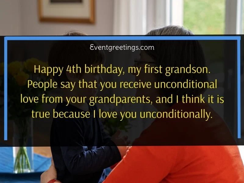 Happy 4th Birthday Grandson