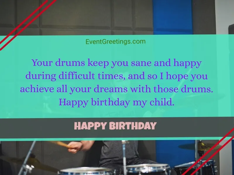Best Happy Birthday wishes for a drummer 