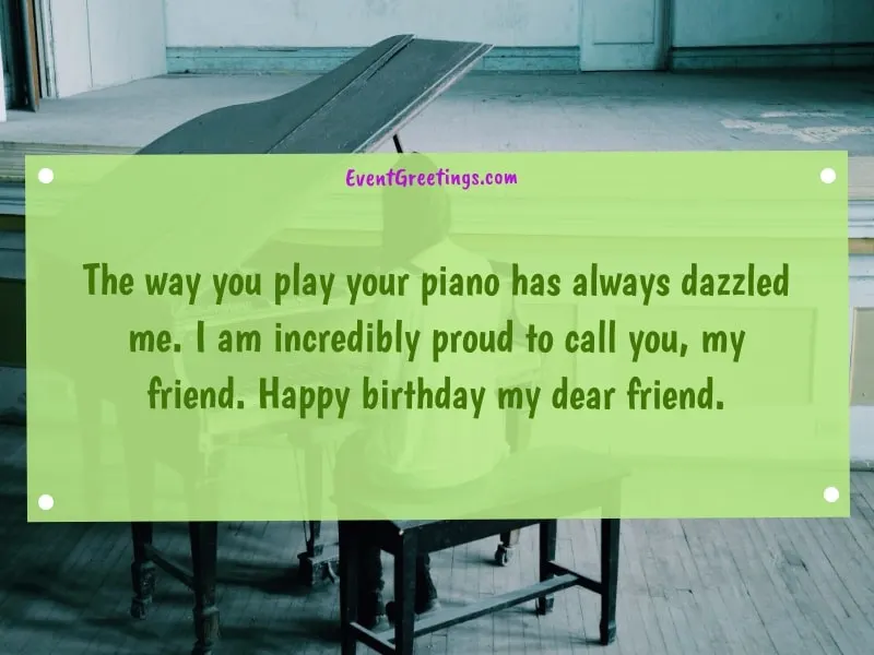 Happy Birthday quotes for a pianist