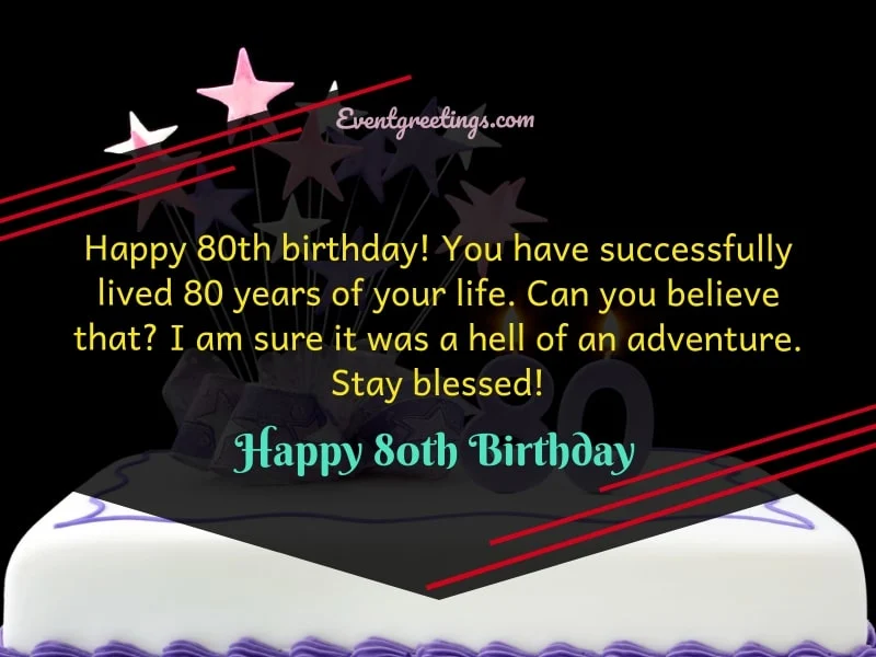 Happy 80th birthday messages
