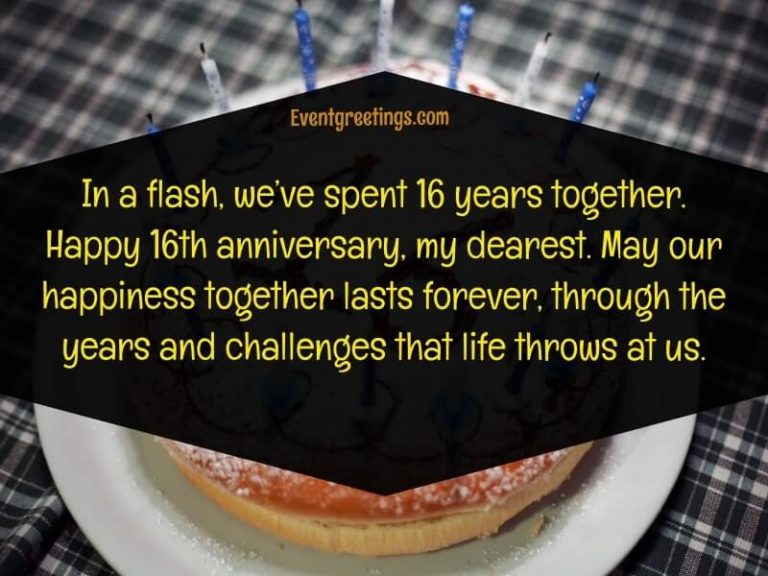 15 Best Happy 16th Wedding Anniversary Quotes – Events Greetings