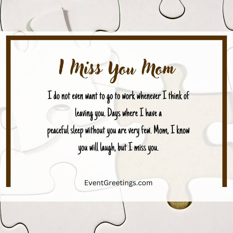 Missing You Quotes For Mom