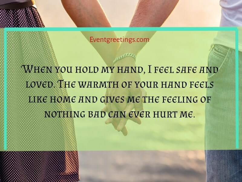 Holding your hand quotes