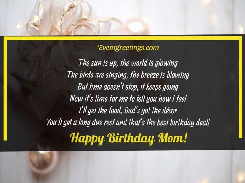 20 Adorable Birthday Poems for Moms to Feel Loved and Cherished